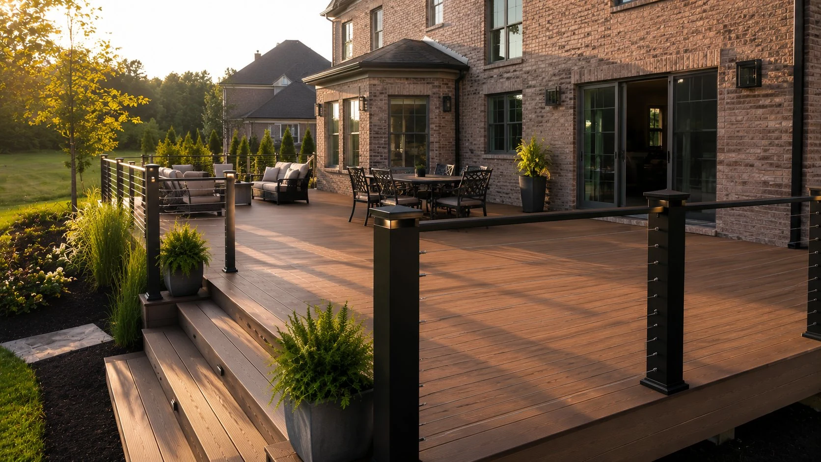 Composite deck installation in Licking County Ohio