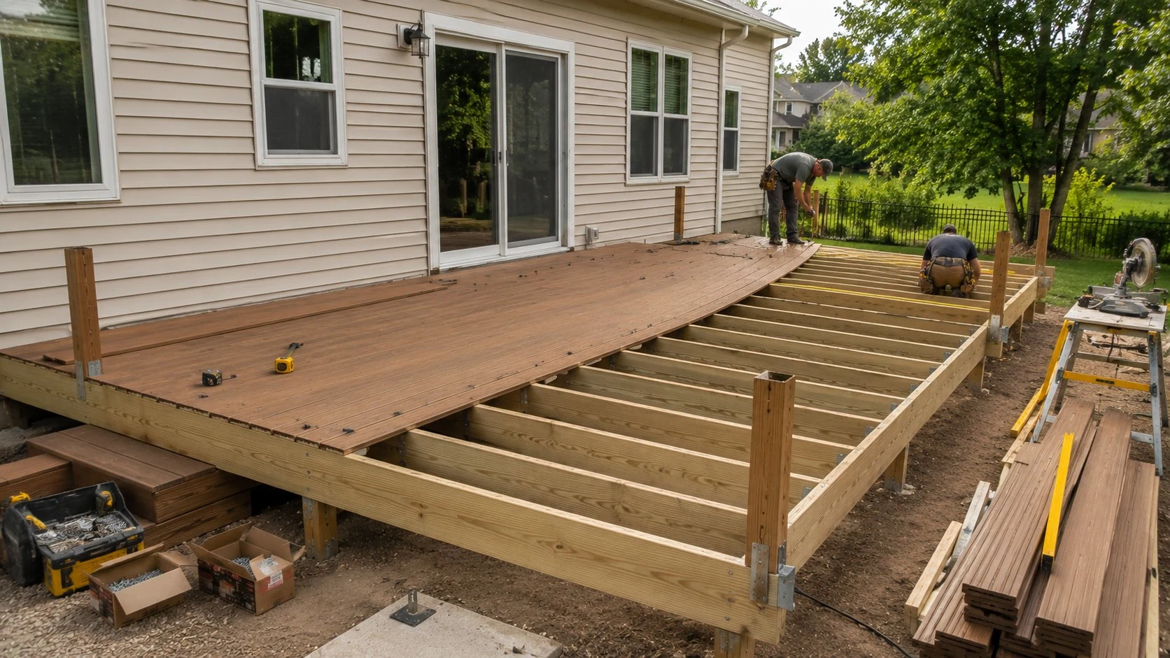 Deck replacement construction Licking County Ohio