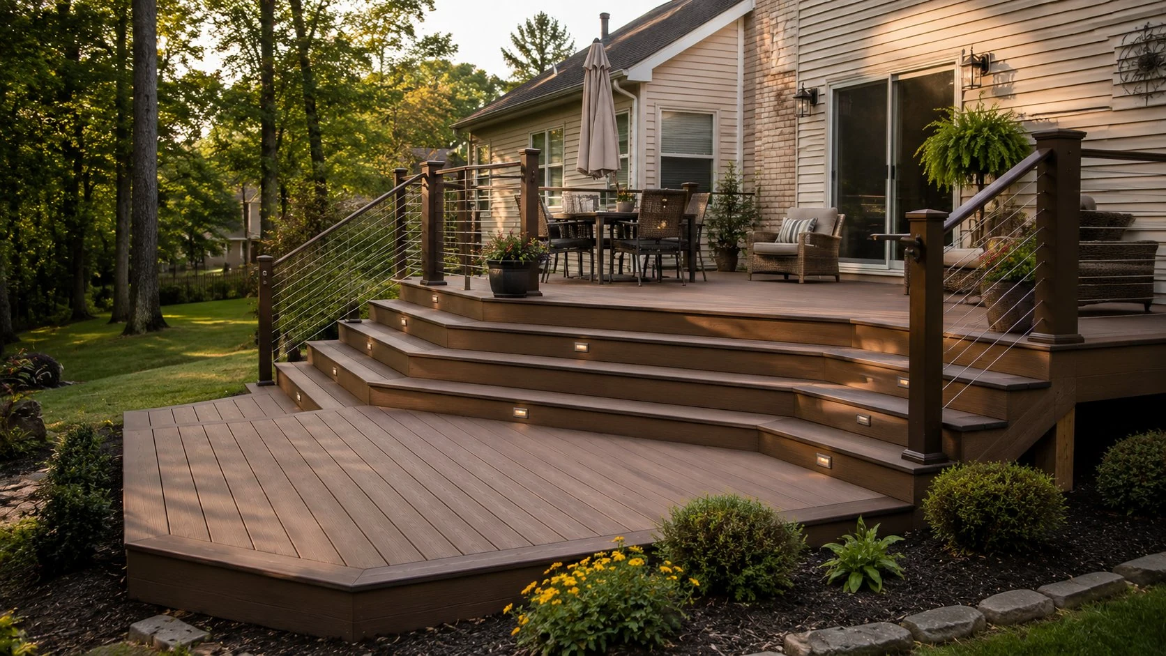 Custom multi-level deck Licking County Ohio